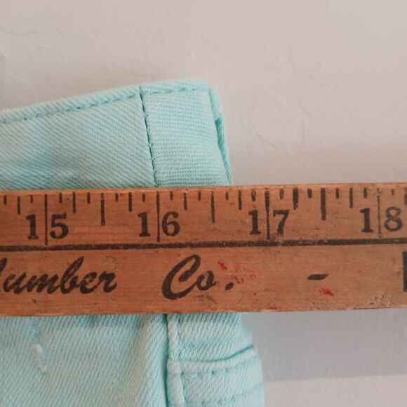 Billabong Laneway Jean Cutoff Shorts Juniors Size 5 Aqua Distressed Summer - Picture 6 of 7